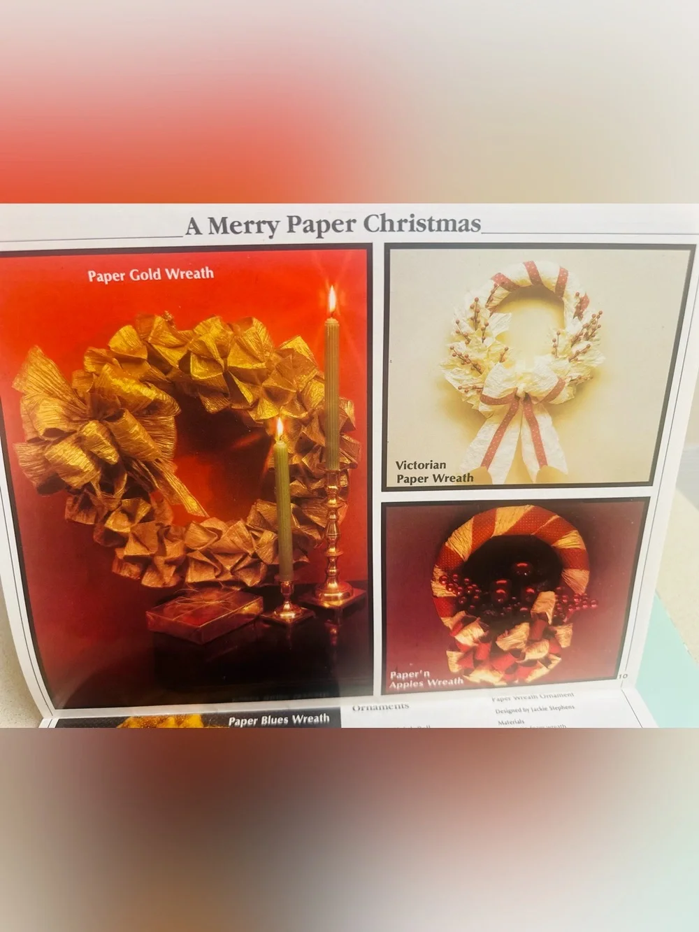 Vintage Lot of 4 Cross-Stitch & Holiday Ornament /Craft Books